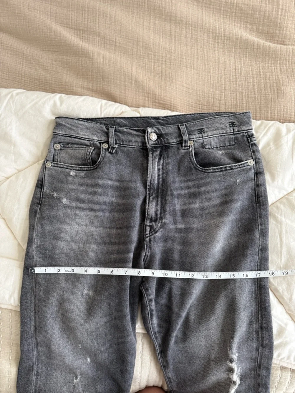 R13 Boyfriend Jean Vintage Grey - Picture 3 of 8